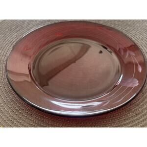 Vtg. Princess House Red Dessert/Salad Dishes 8” Diameter Out Of Box Never Used